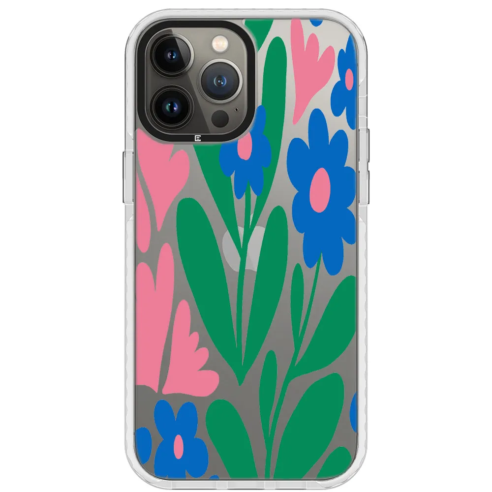 Blue Blossom Bouquet iPhone Case