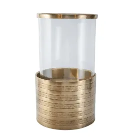 Brass Antique Hurricane Candle Holder