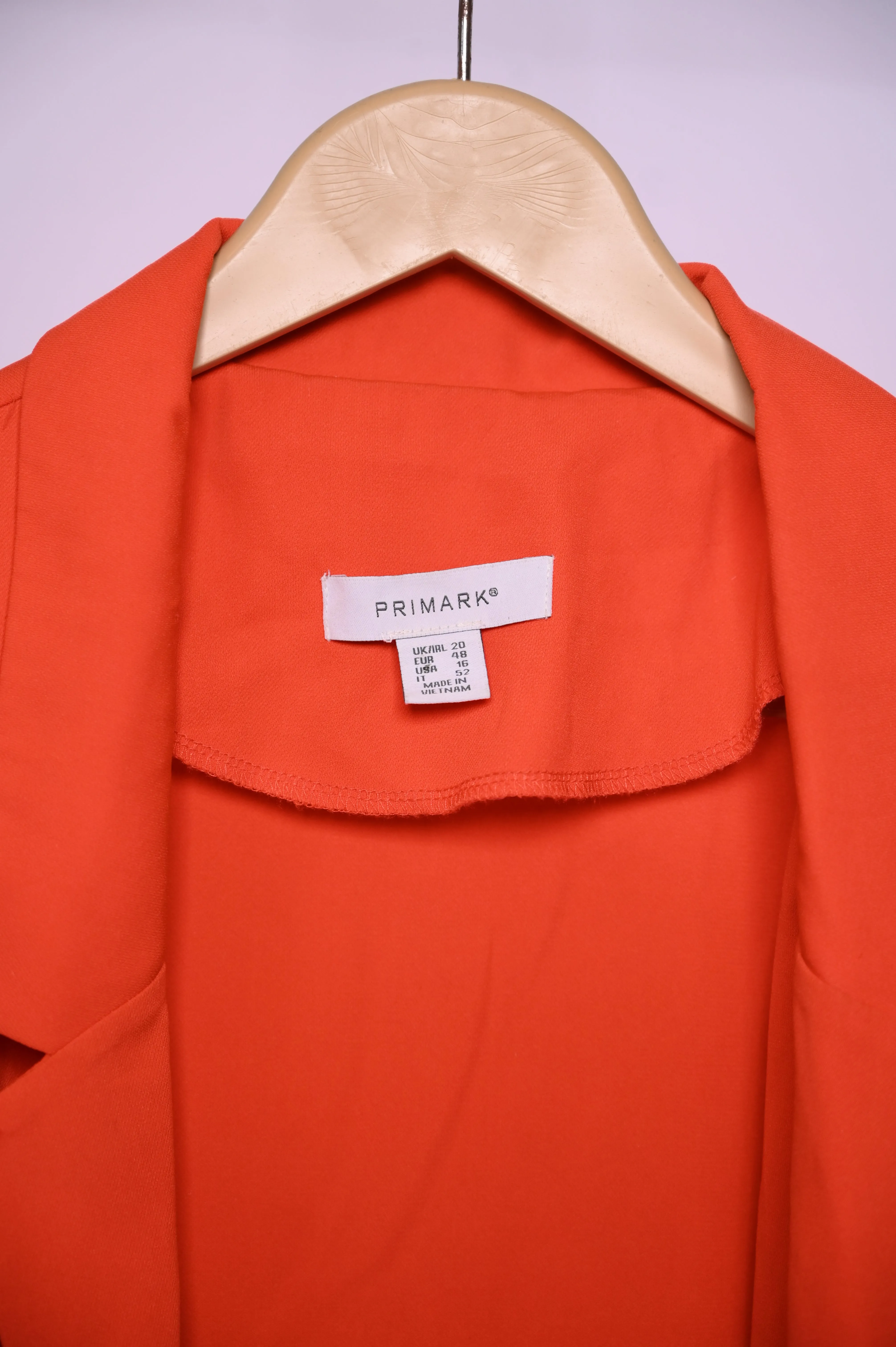 Bright Orange Polyester Shrug