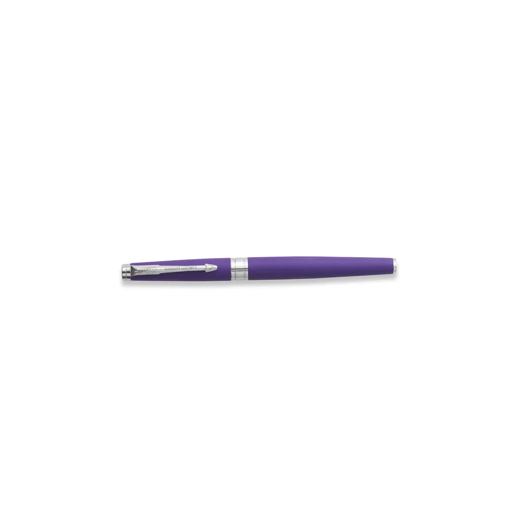 Carlton London Purple Velvet Plum Matte Metal Pen