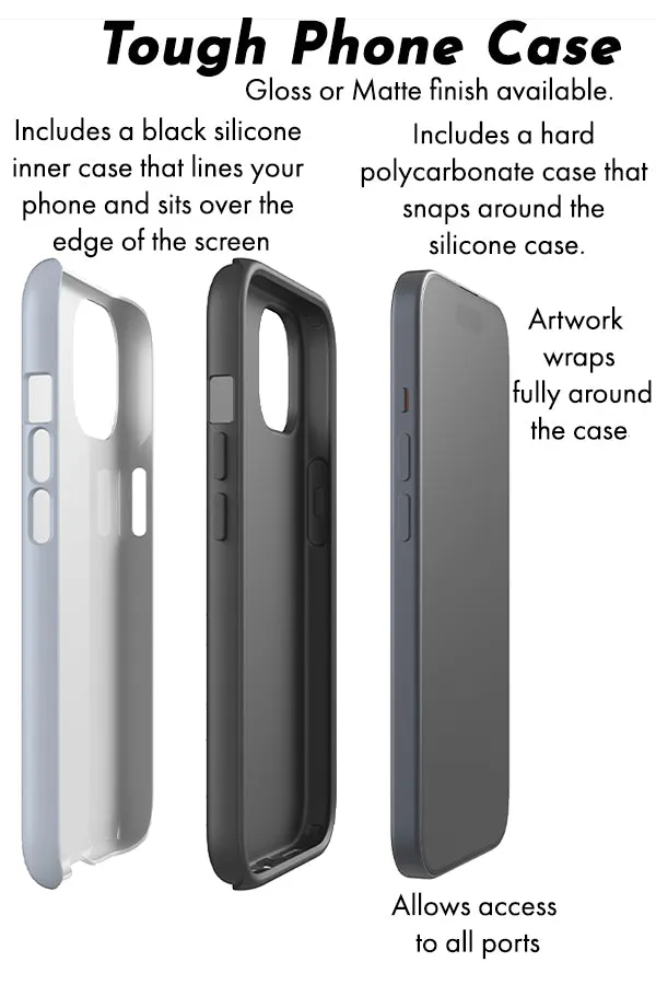 Checkered Phone Case (Grey Black)