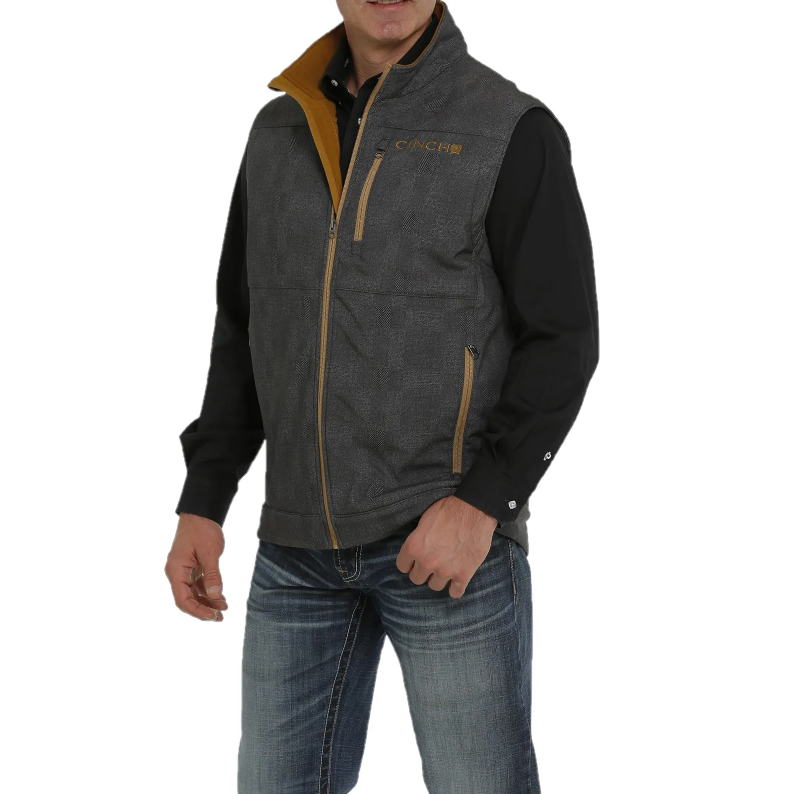 Cinch® Men's Concealed Carry Bonded Charcoal Vest MWV154106X