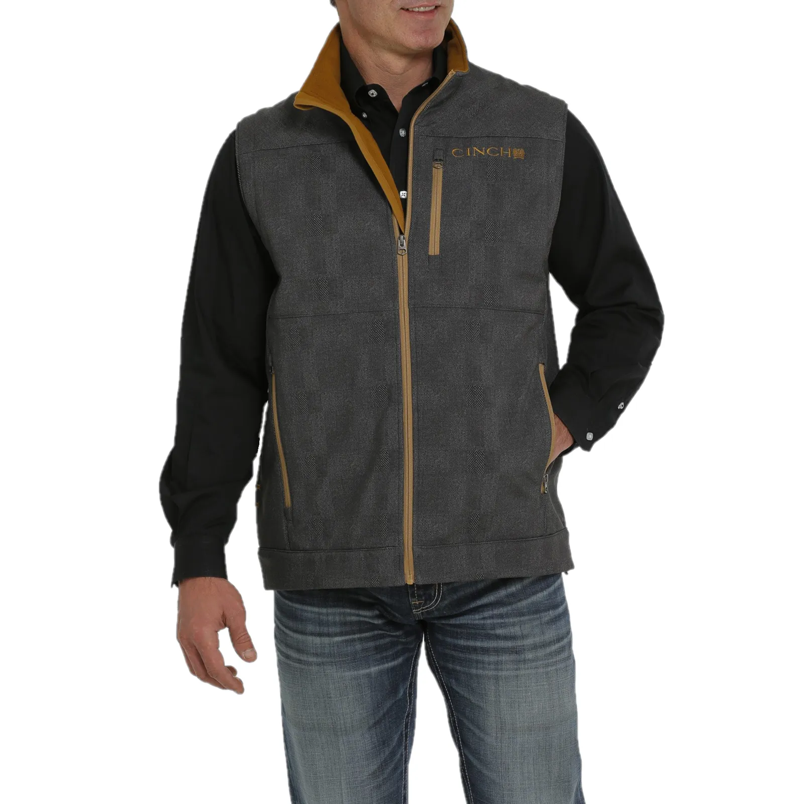 Cinch® Men's Concealed Carry Bonded Charcoal Vest MWV154106X
