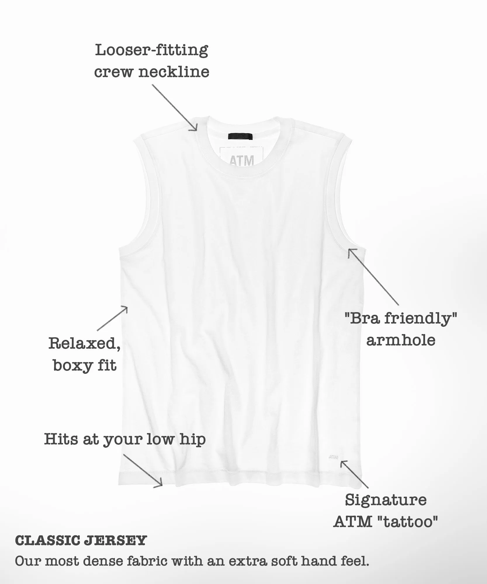 Classic Jersey Sleeveless Boy Tee - Black