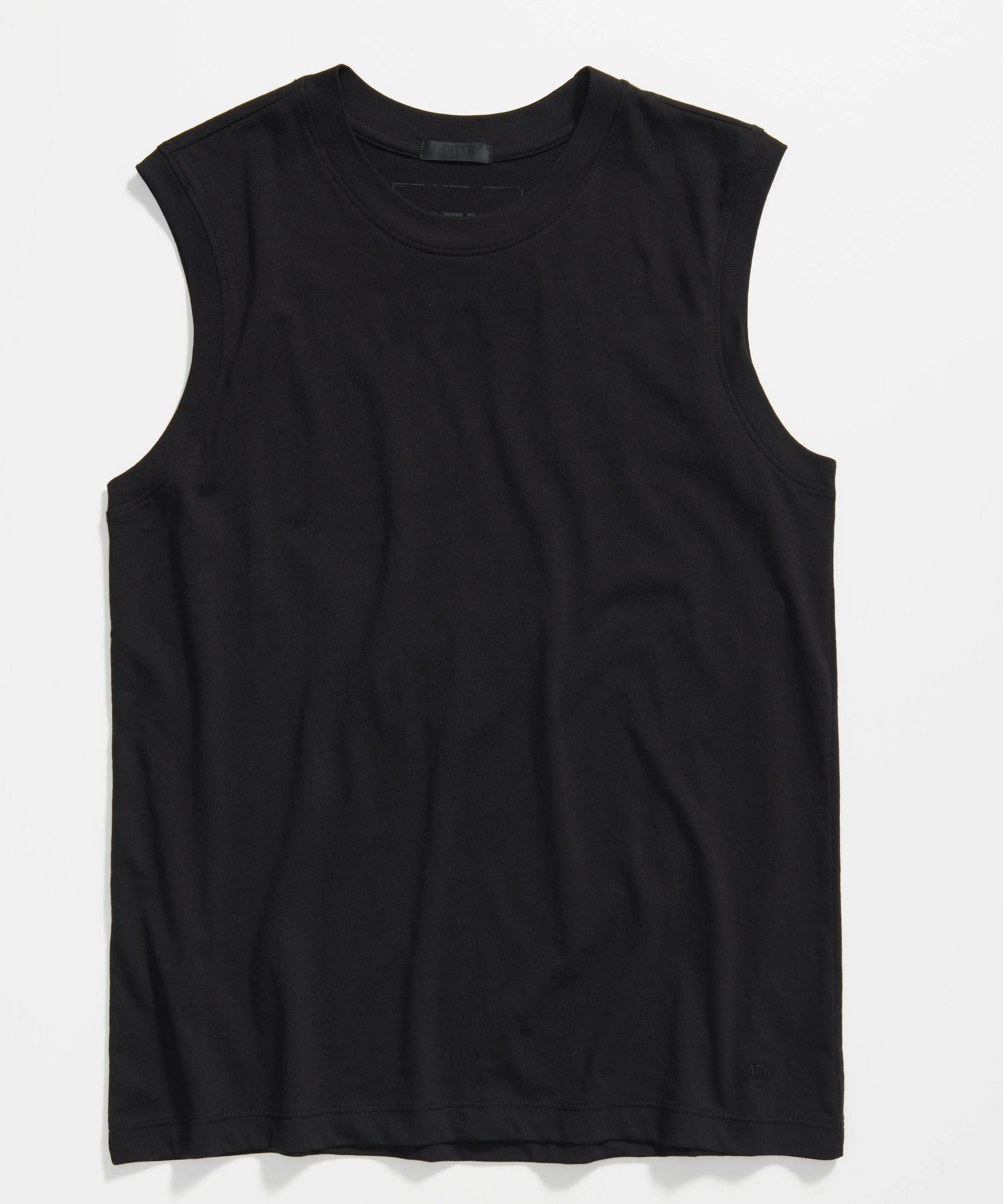 Classic Jersey Sleeveless Boy Tee - Black
