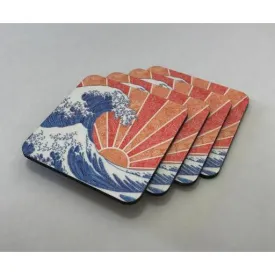 Coasters - Off California (Red/Orange)