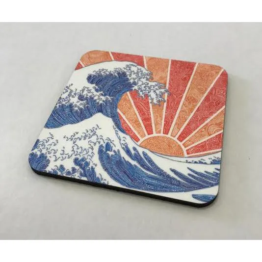 Coasters - Off California (Red/Orange)