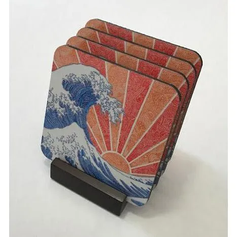 Coasters - Off California (Red/Orange)