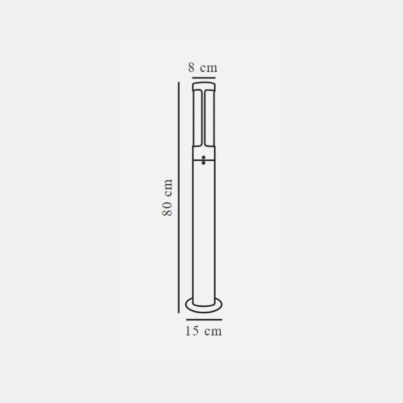 Contemporary Bollard With Indirect Illumination