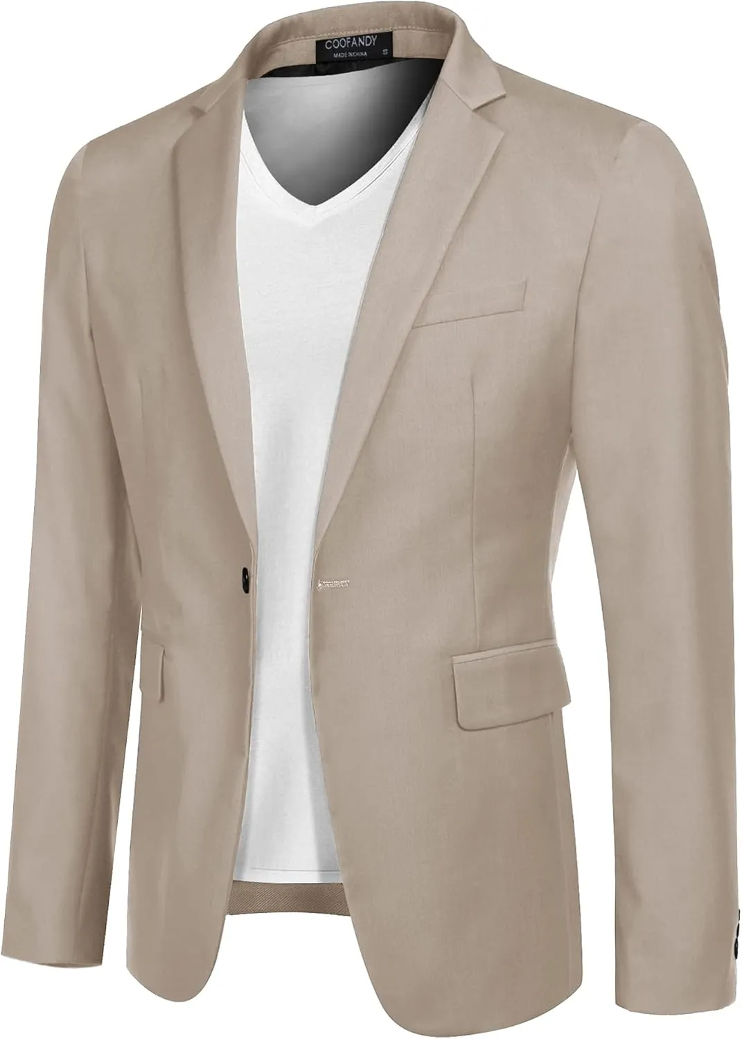 COOFANDY Mens Sport Coat Casual Blazer One Button Business Suit Jacket