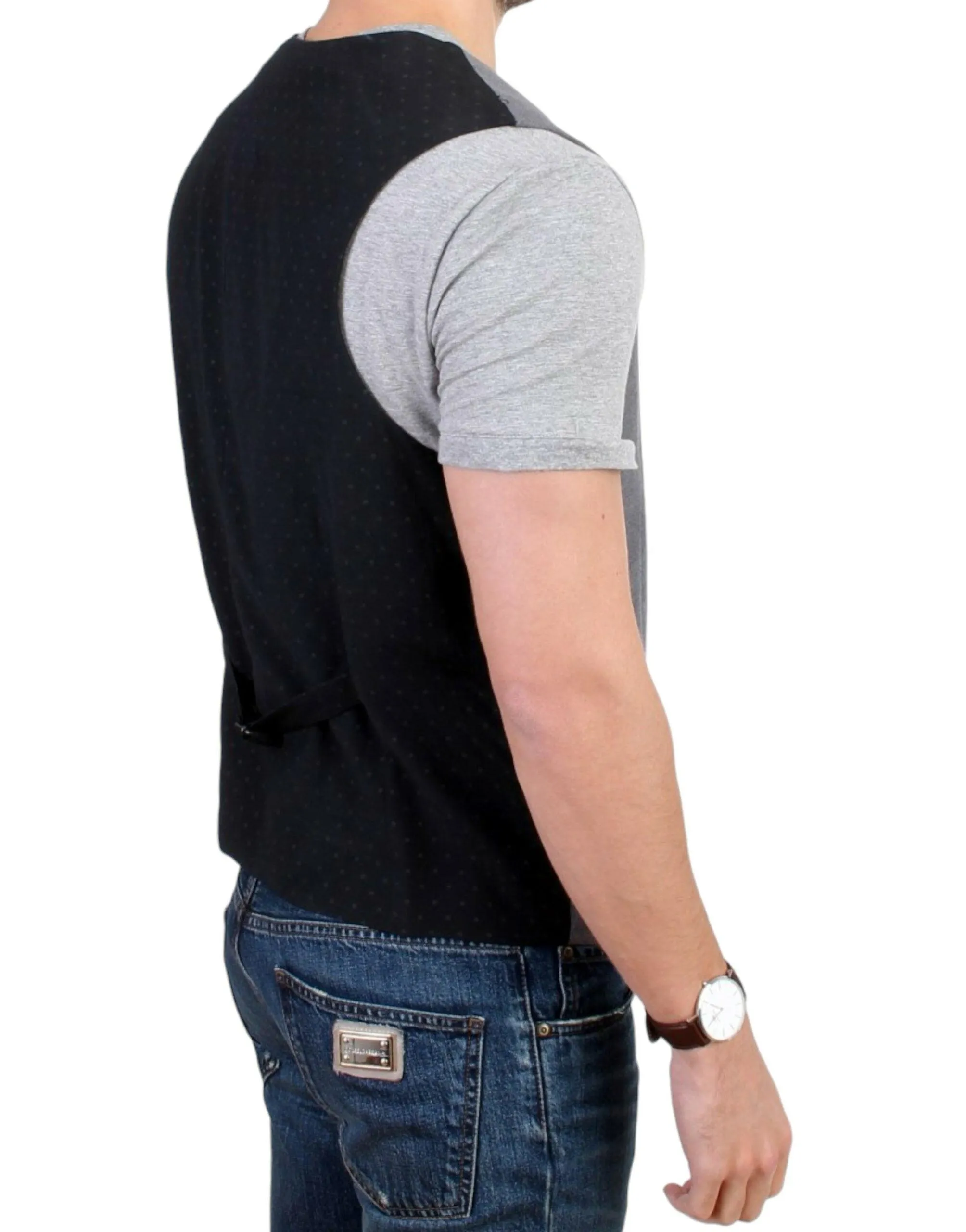 Costume National Chic Gray Casual Vest