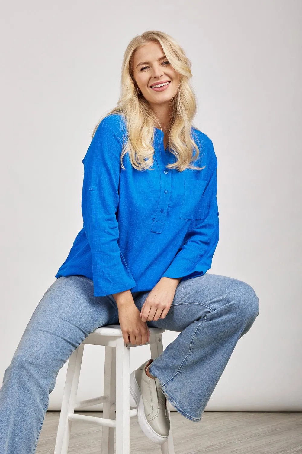 Cotton Slub Solid Colour Shirt