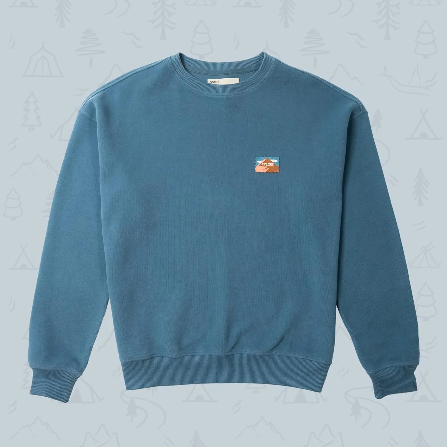 Cotton Unisex Sweatshirt, Soft Fabric, Hoodless Sweatshirt