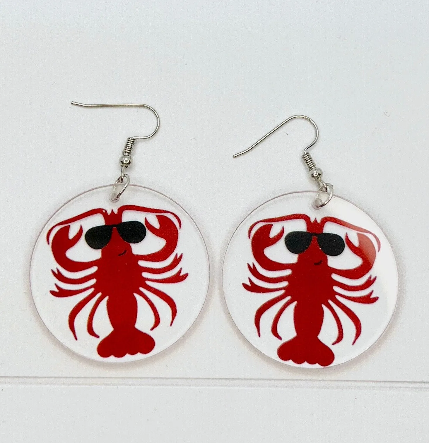 Crawfish Earrings - Crawfish Bool, Mardi Gras, New Orleans, Lobster Earrings, Mardi Gras Accessories, Cajun Earrings, Crawdaddy, Crayfish