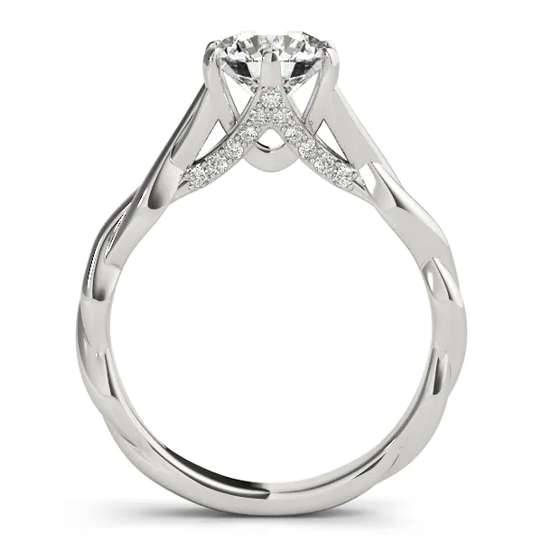 Cross-Over Style Engagement Mounting with Interior Diamond Detail
