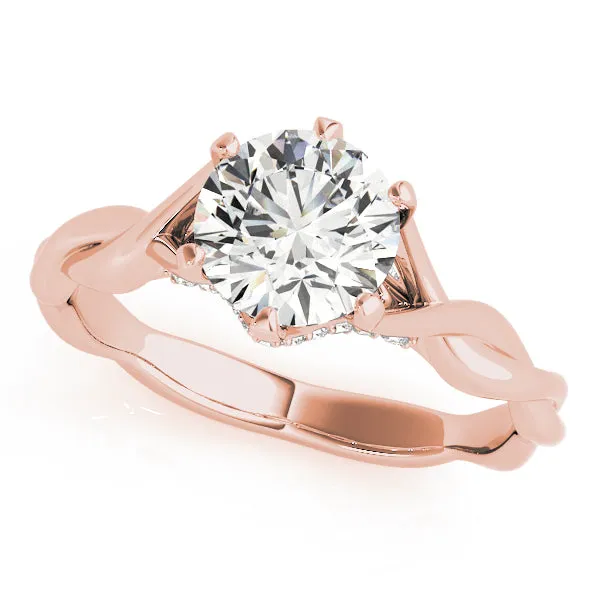 Cross-Over Style Engagement Mounting with Interior Diamond Detail