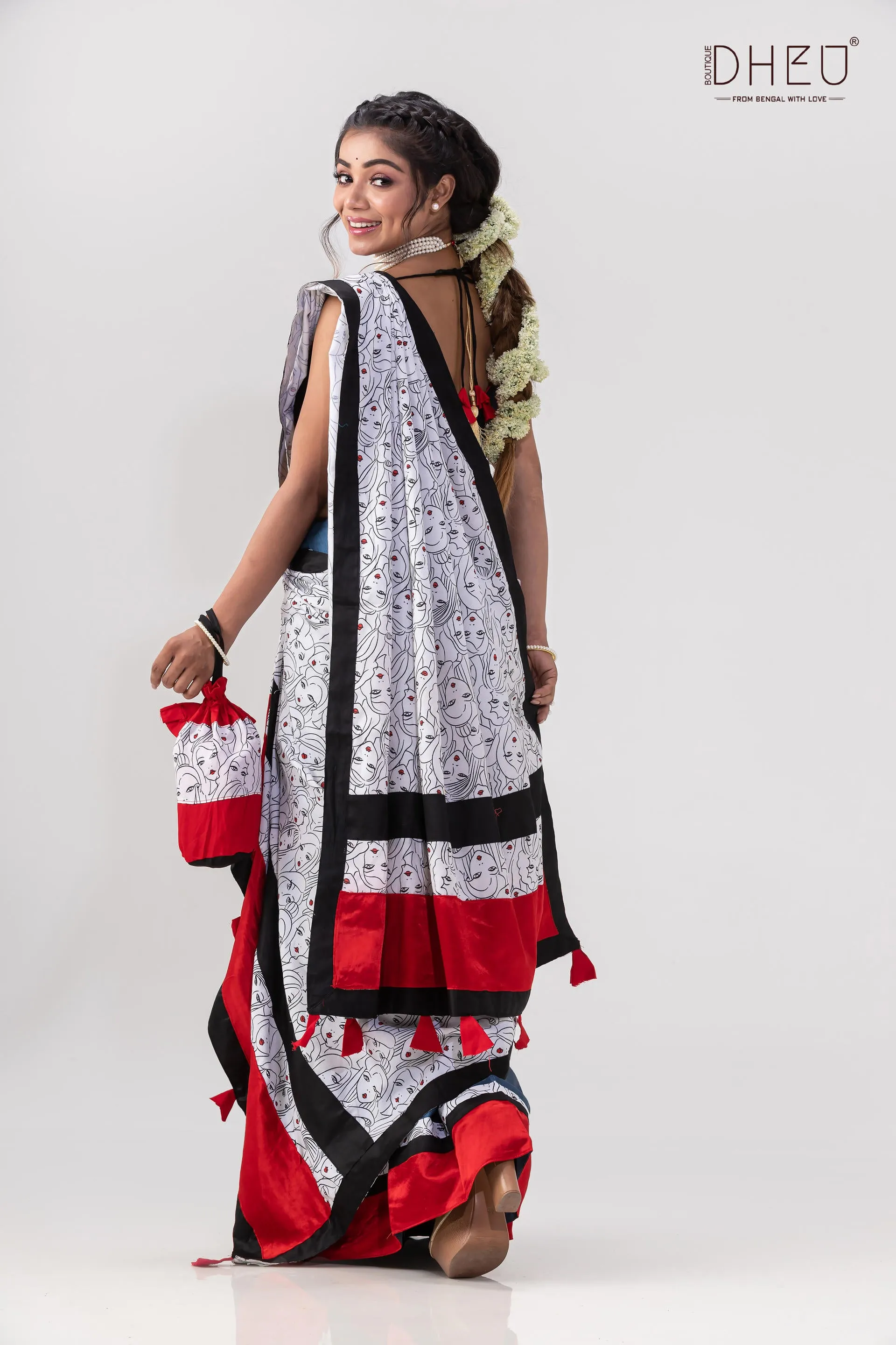 Dheu Exclusive -Designer Mekhela Sador