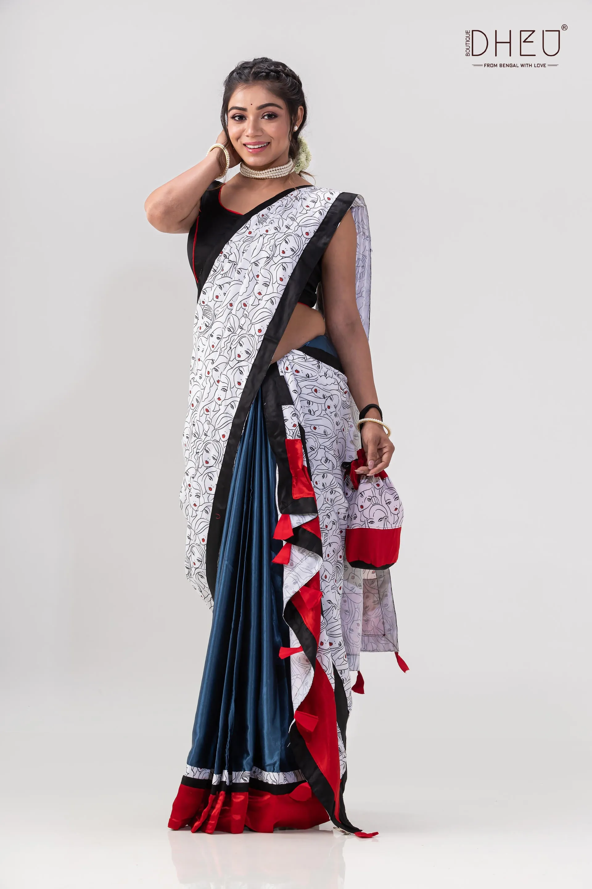 Dheu Exclusive -Designer Mekhela Sador