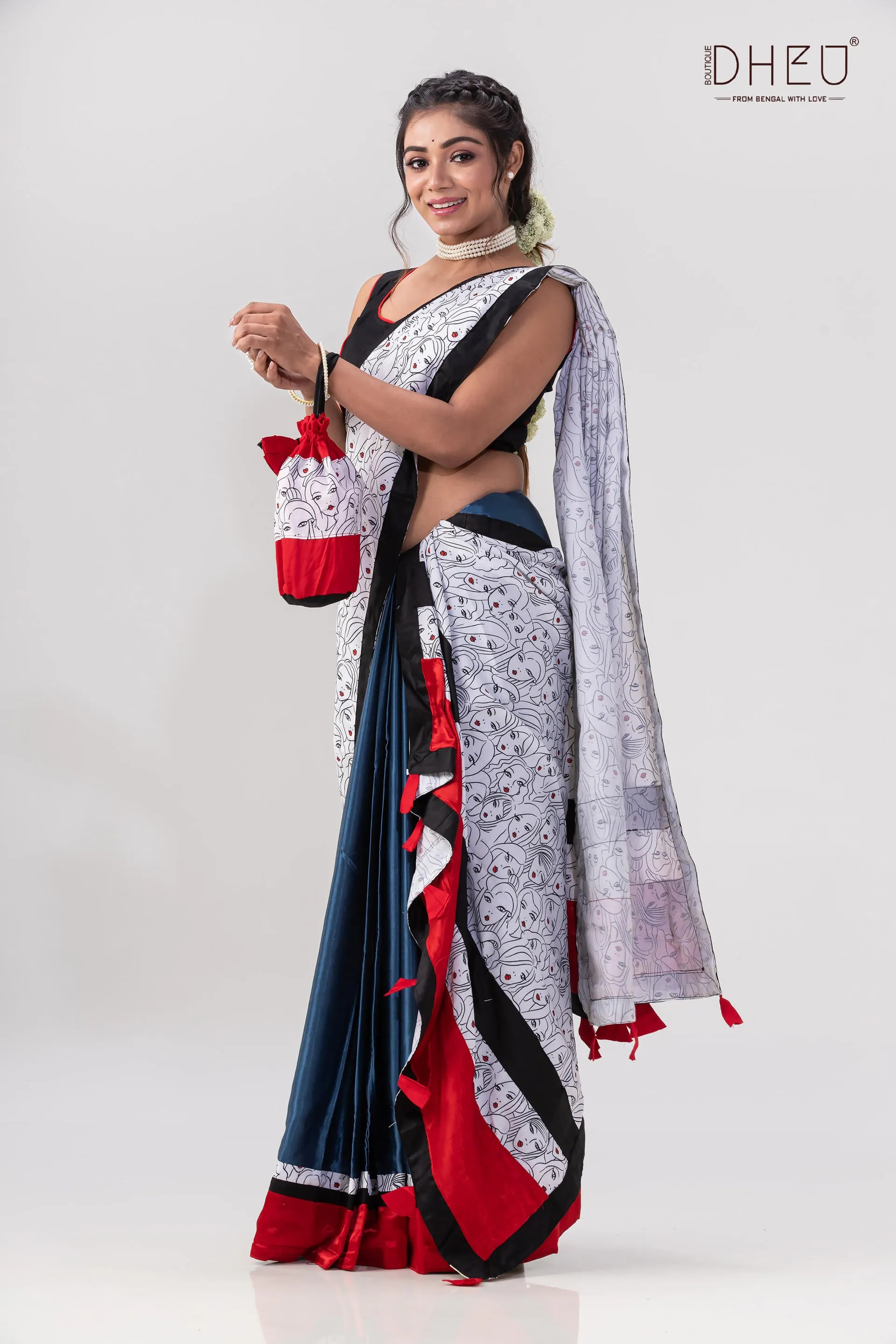 Dheu Exclusive -Designer Mekhela Sador