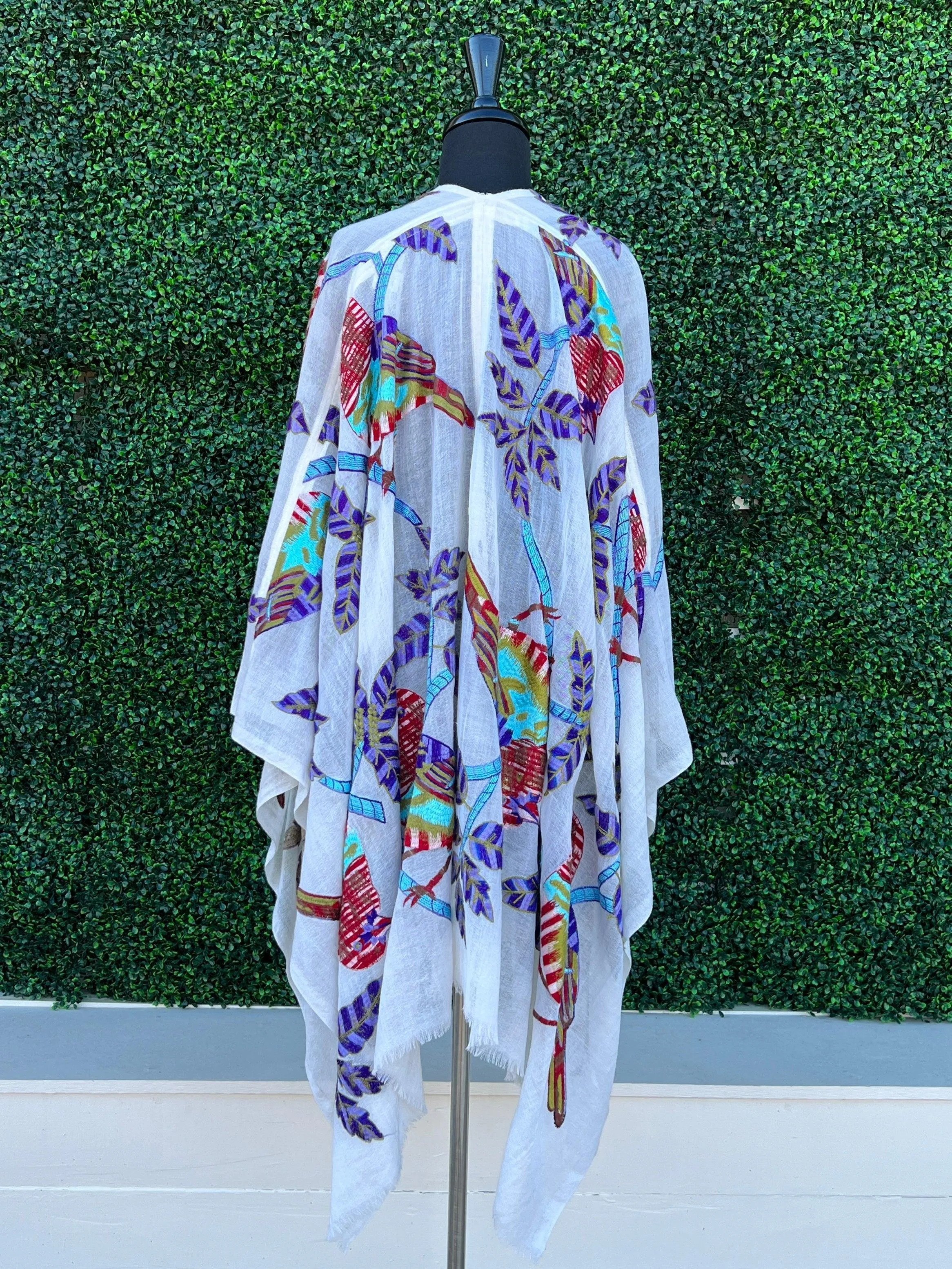 Embroidered Eva Ruana