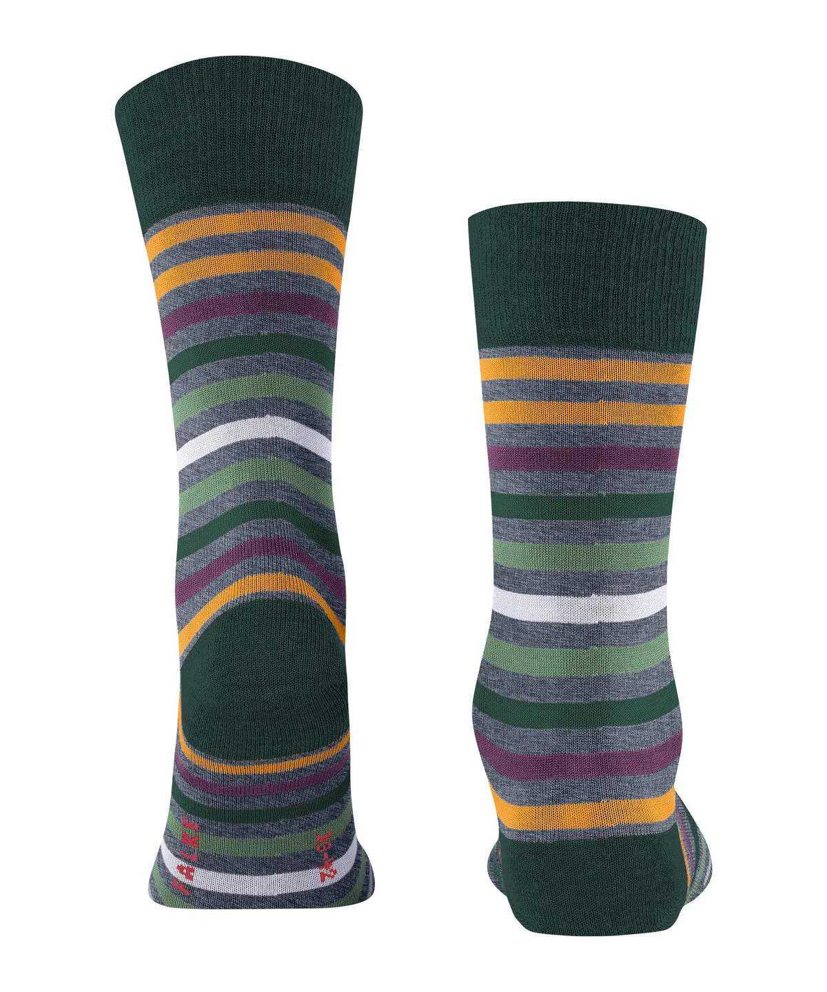 Falke 13279 6870 Tinted Stripe Sock Aqua/Black