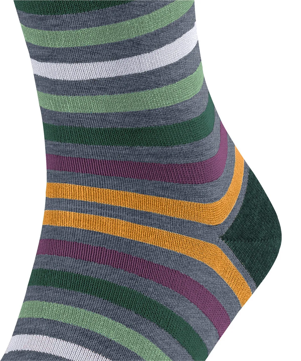 Falke 13279 6870 Tinted Stripe Sock Aqua/Black
