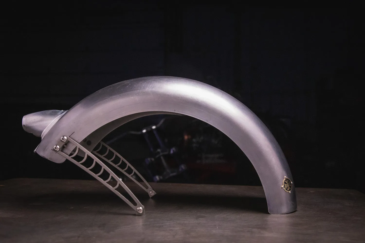FLAT28 Super Deluxe 28” Rear Fender with Mini Web Struts and Popes Nose Taillight