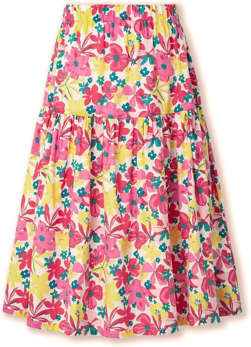 Floral Long Skirt for Girls Toddler & Kids & Teens II Girl's A-Line Maxi Skirts