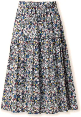 Floral Long Skirt for Girls Toddler & Kids & Teens II Girl's A-Line Maxi Skirts