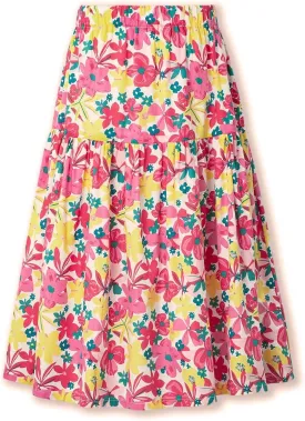 Floral Long Skirt for Girls Toddler & Kids & Teens II Girl's A-Line Maxi Skirts