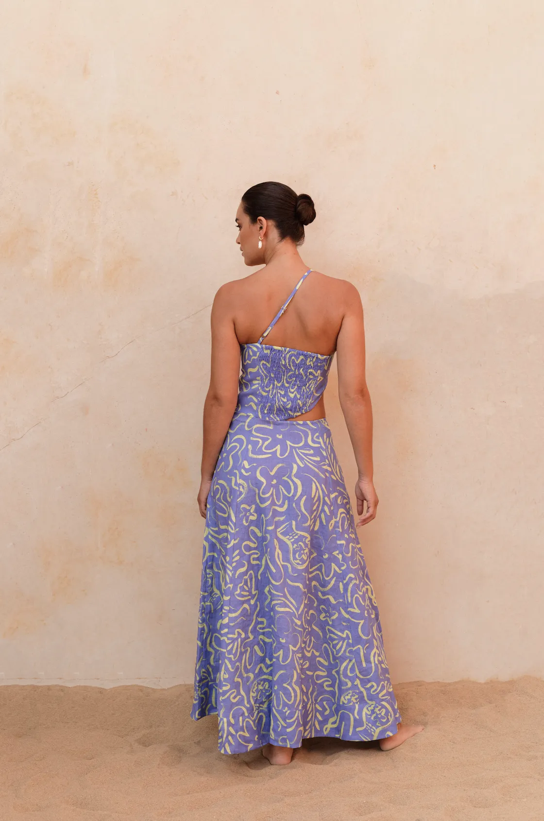 Flores Dress Printed Linen - Wholesale