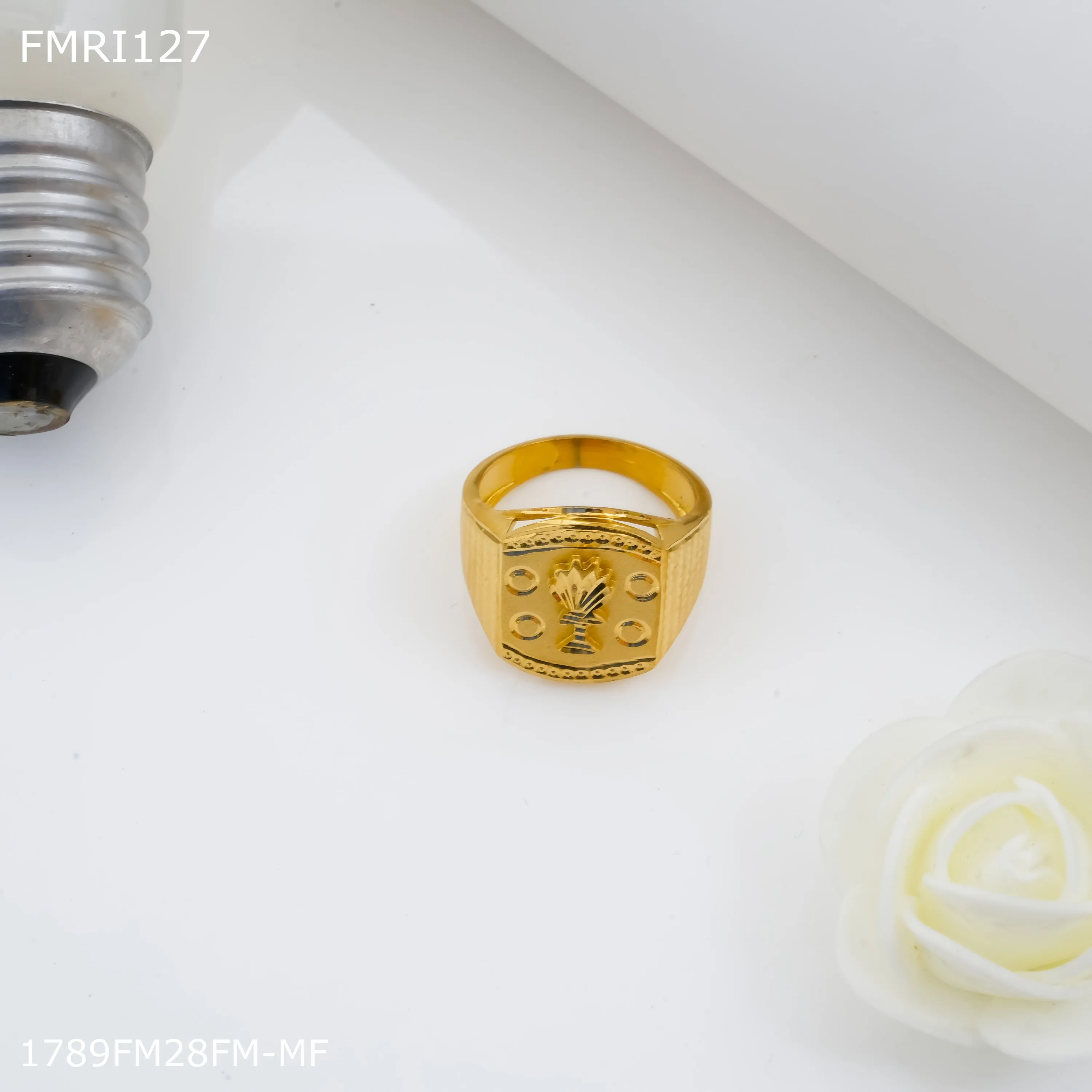 Freeme Golden ring design for men - FMRI127