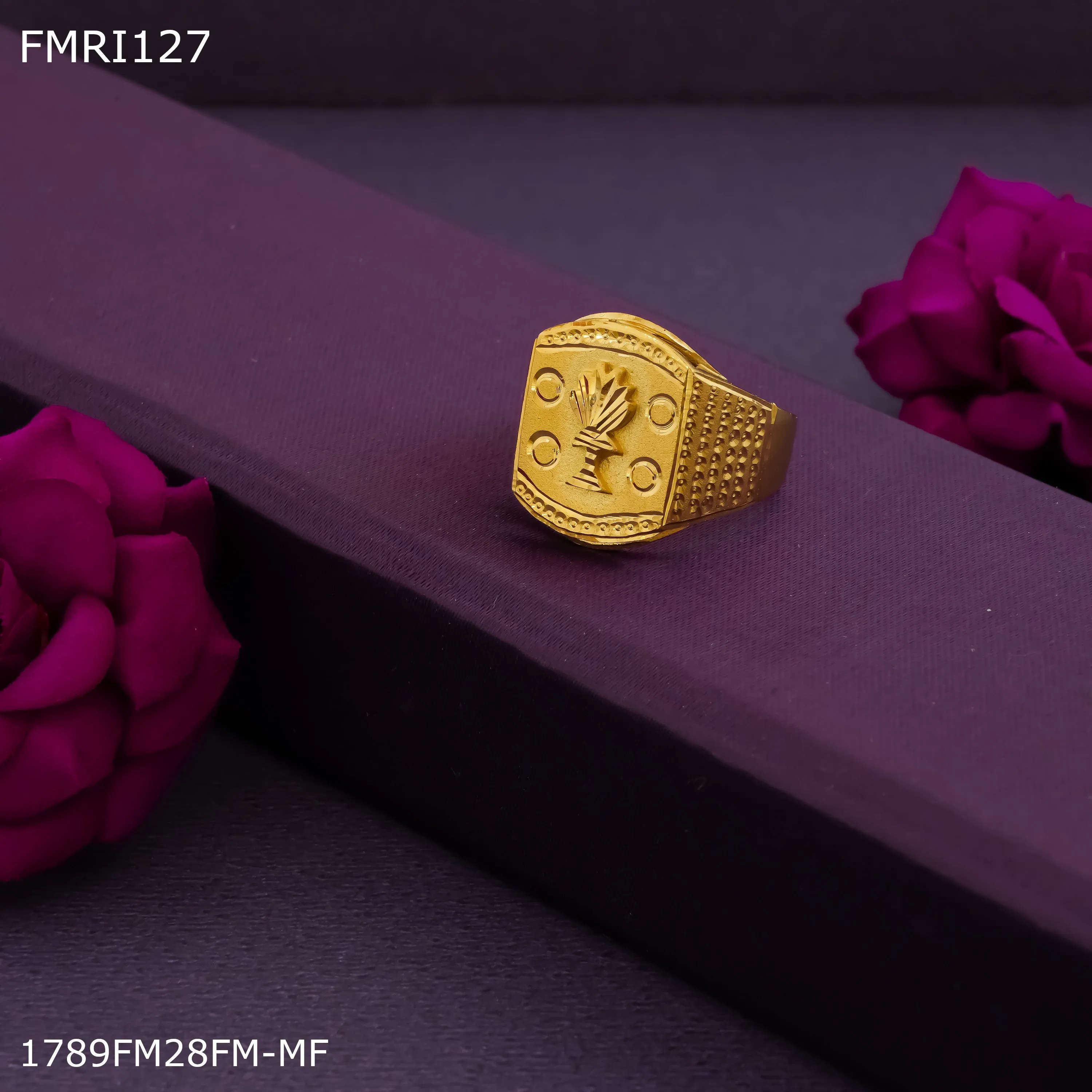 Freeme Golden ring design for men - FMRI127