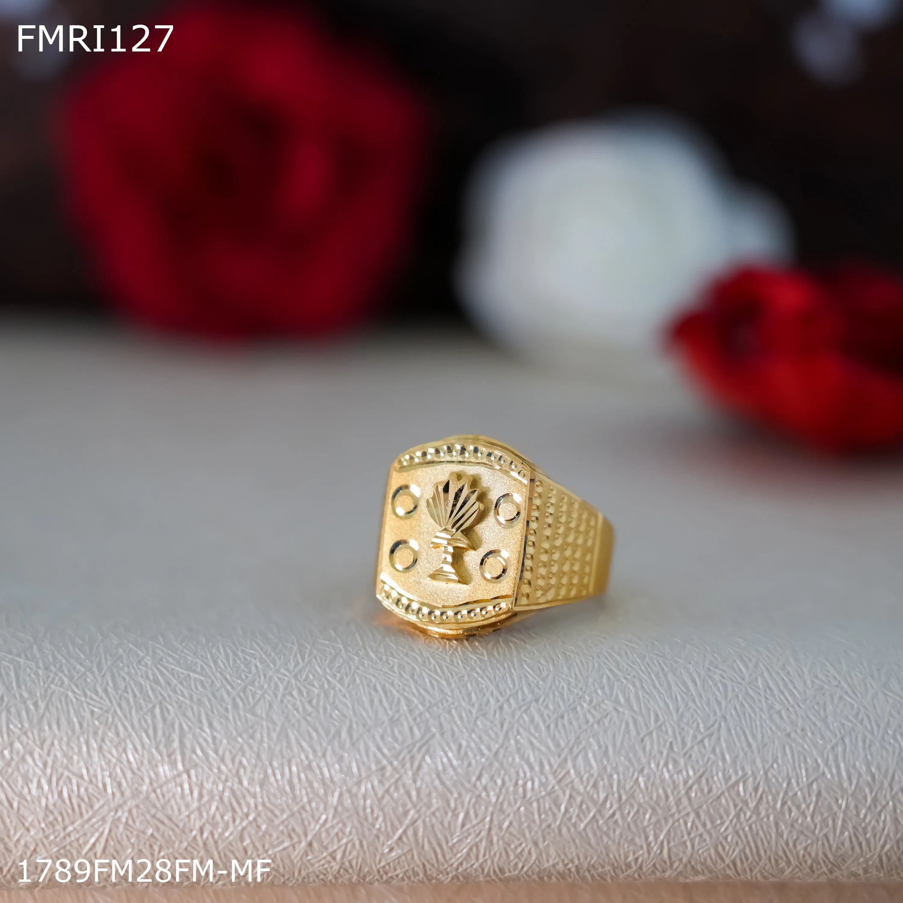 Freeme Golden ring design for men - FMRI127