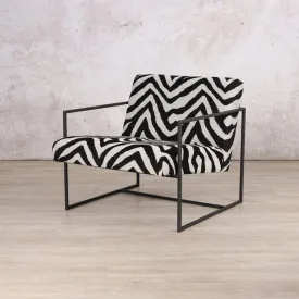 Gilmore Modern Occasional Chair - Zebra Serenity