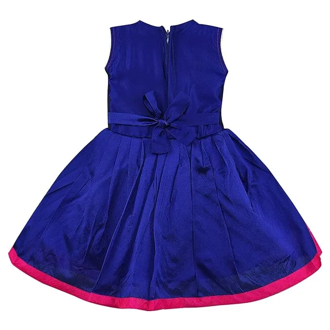Girls Embroidered Fit and Flare Dress