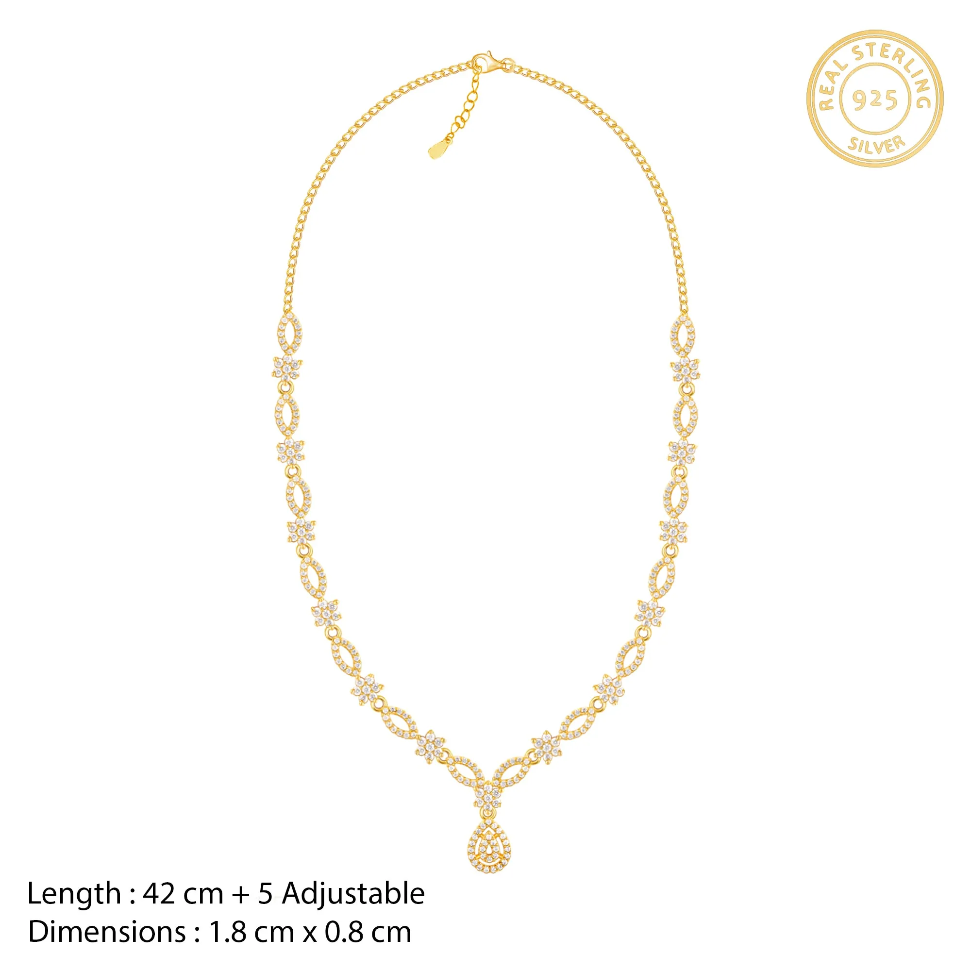 Golden Zircon Shine Elegant Set