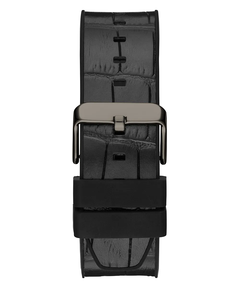 GUESS Mens Black Gunmetal Multi-function Watch