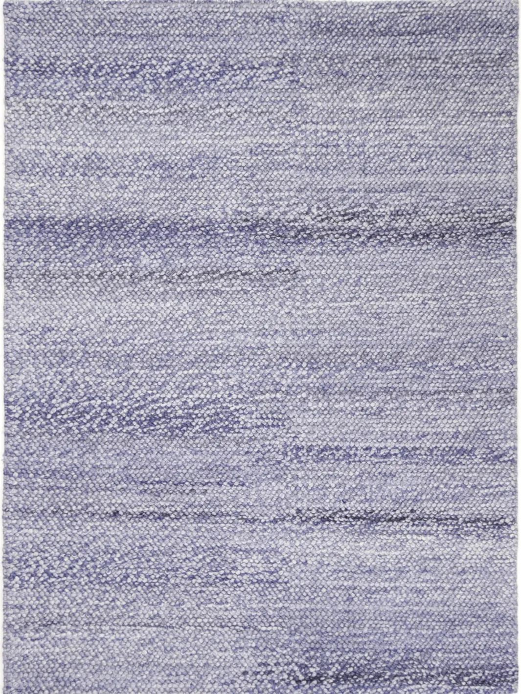 Halo Blue Loop Pattern Wool Blend Rug