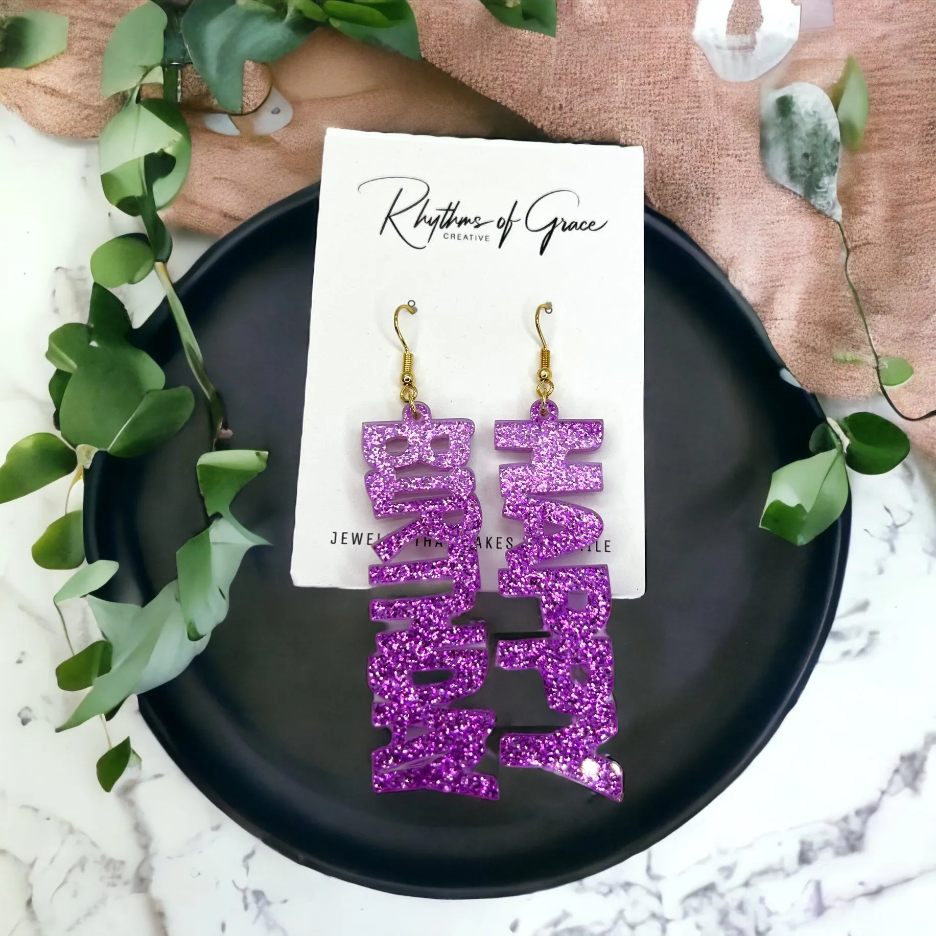 Happy Birthday Earrings - Birthday Accessories, Birthday Queen, Birthday Girl Earrings, Happy Birthday