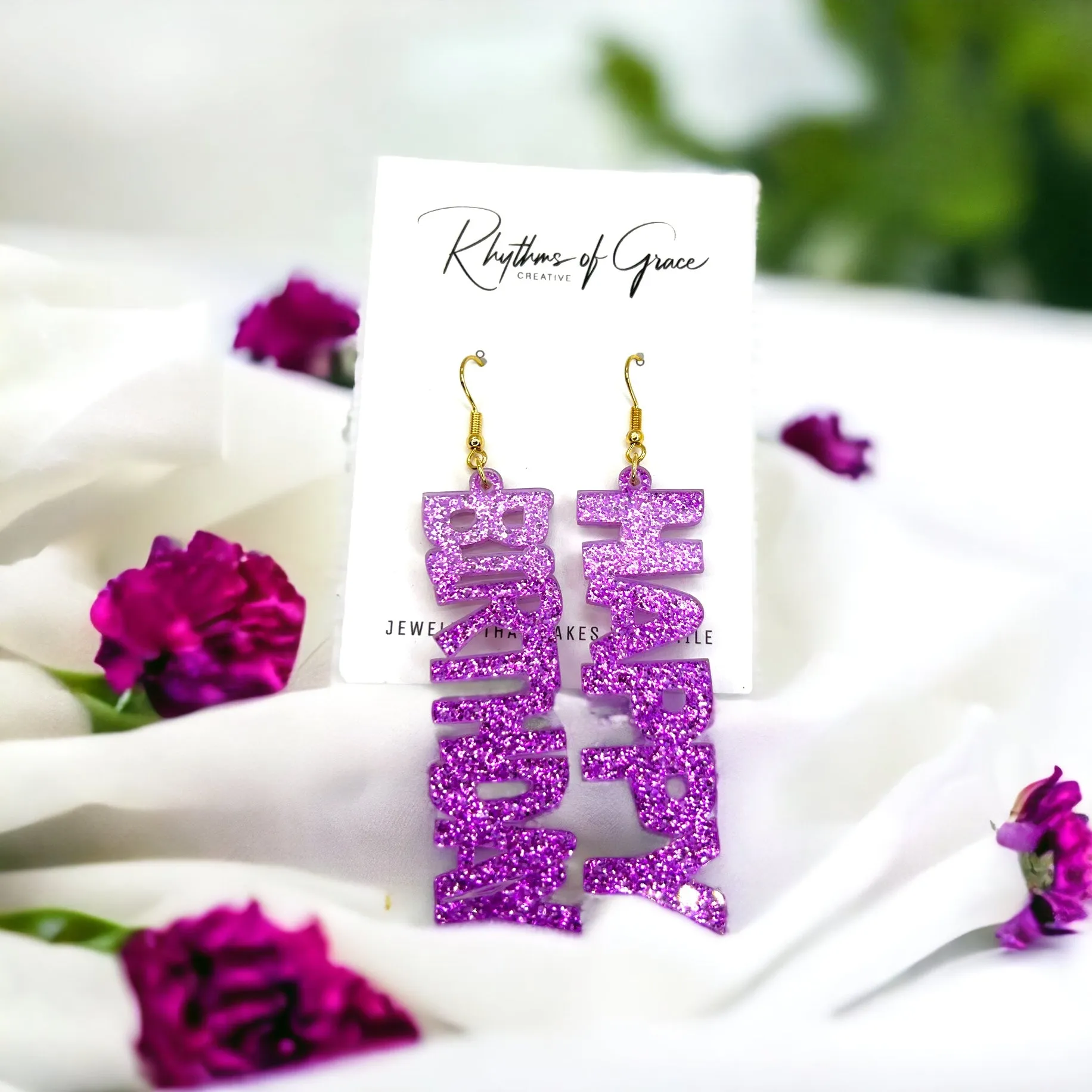 Happy Birthday Earrings - Birthday Accessories, Birthday Queen, Birthday Girl Earrings, Happy Birthday