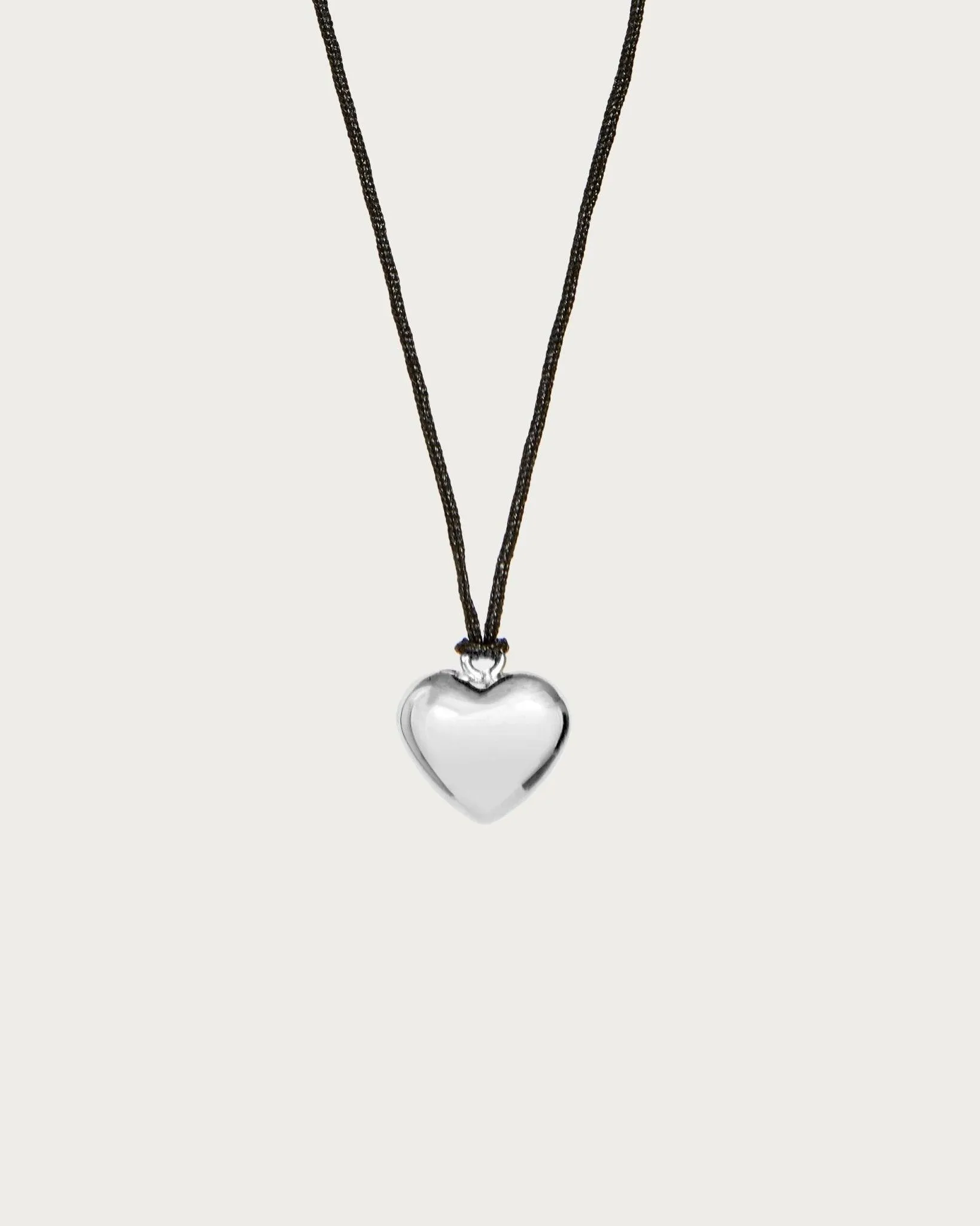 Heart Cord Necklace in Gold