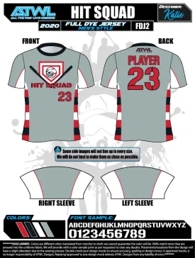 Hit Squad Grey Full Dye Men's Jersey