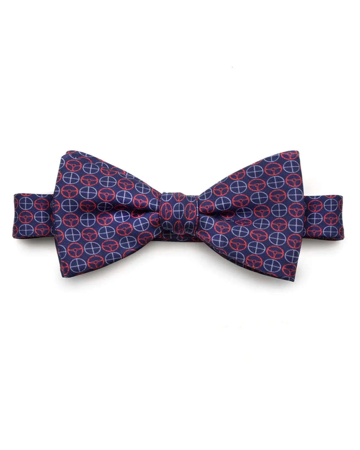 ICON - Silk Bow Tie - Blue/Red