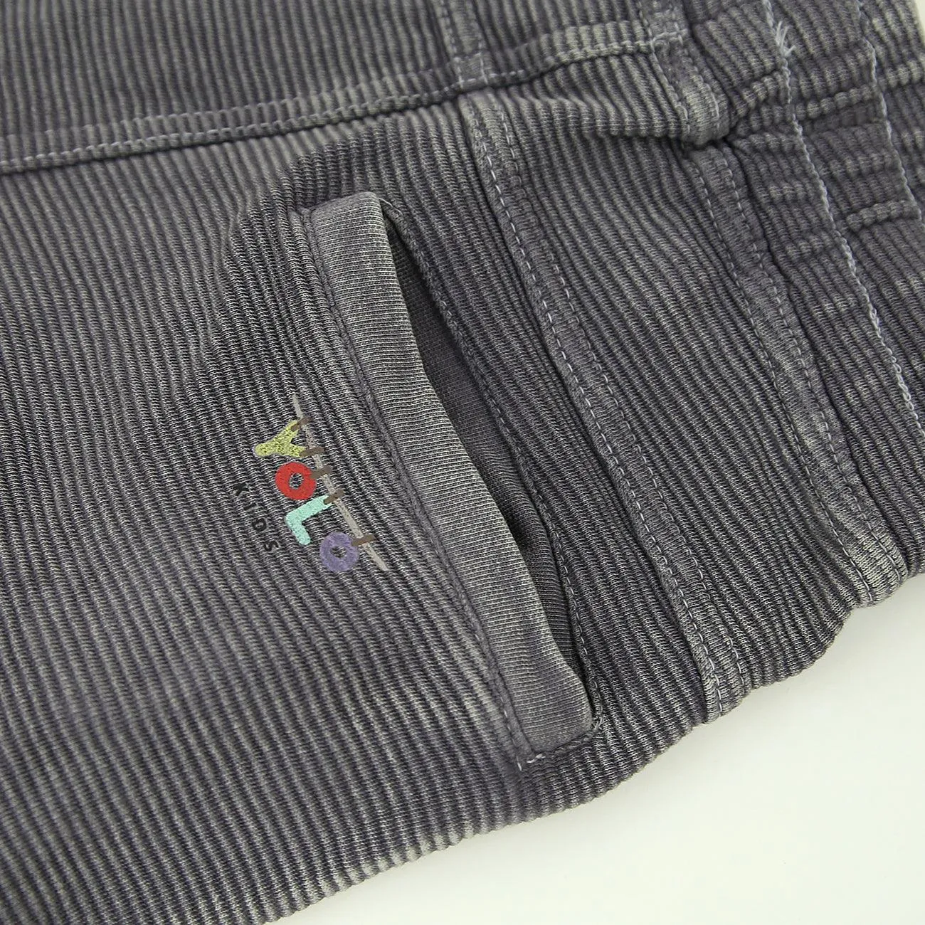Kids Dark Gray Ottoman Soft Cotton Short (YO-11662)