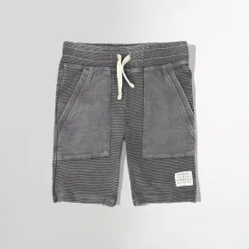 Kids Dark Gray Ottoman Soft Cotton Short (YO-11662)
