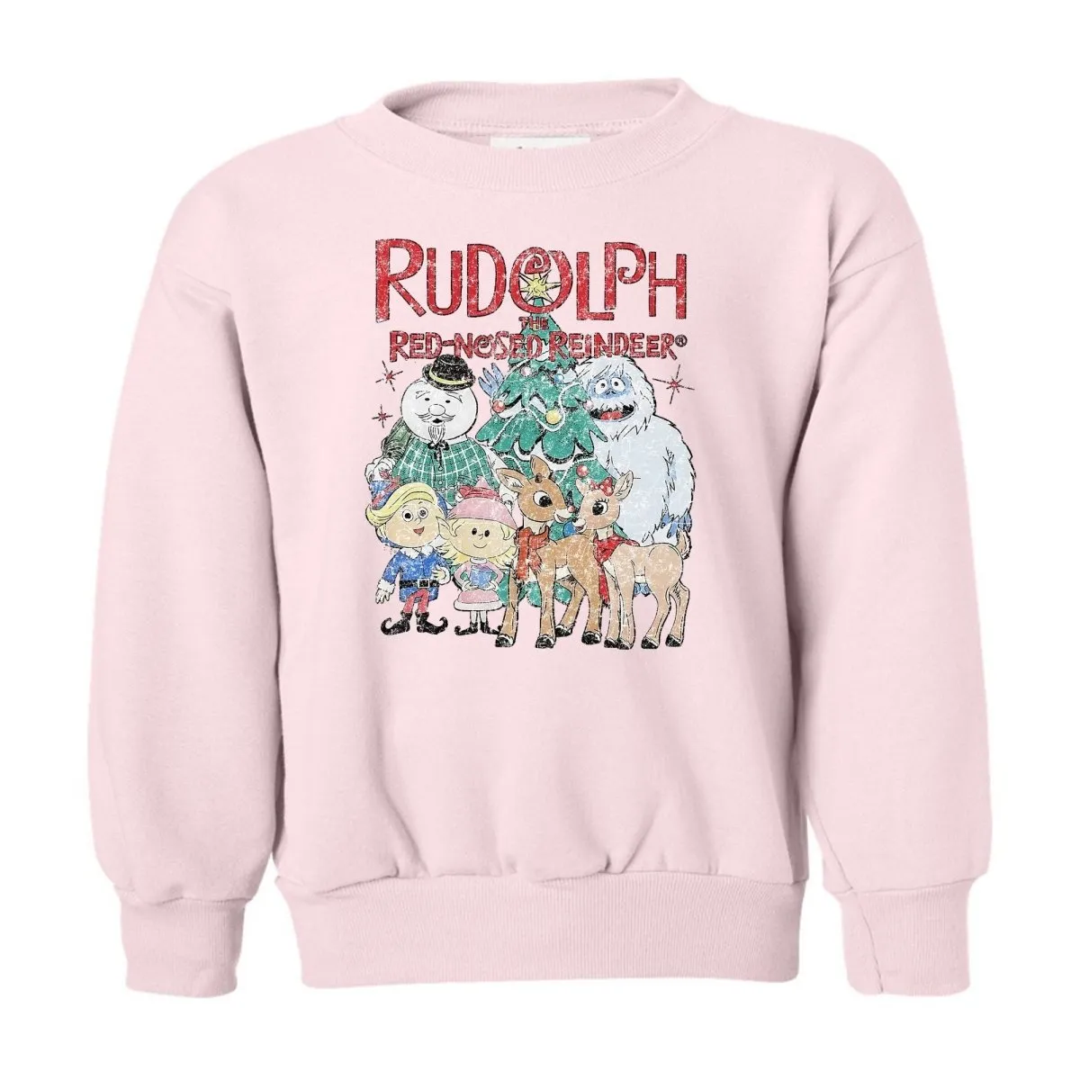 Kids 'Vintage Rudolph' Crewneck Sweatshirt
