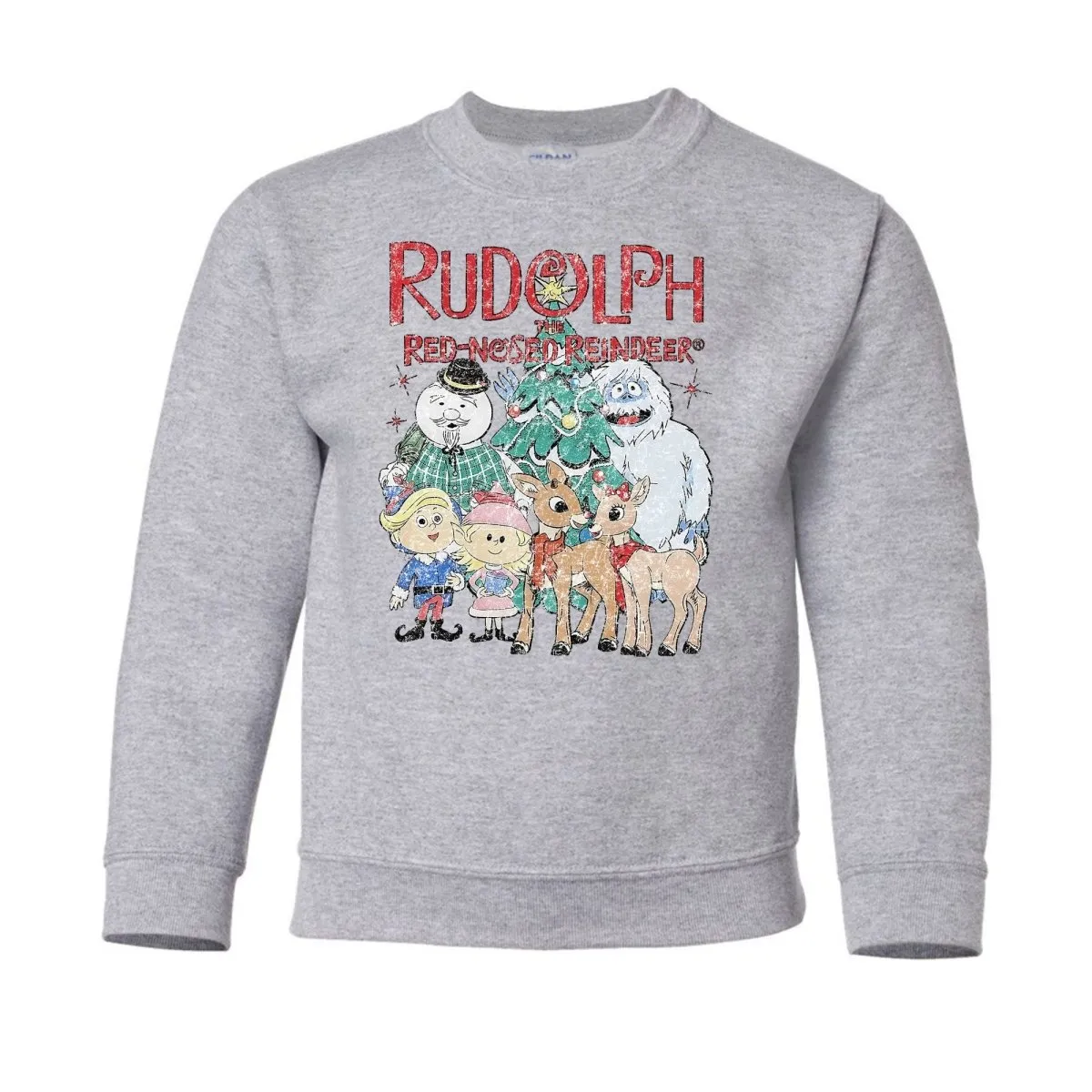 Kids 'Vintage Rudolph' Crewneck Sweatshirt