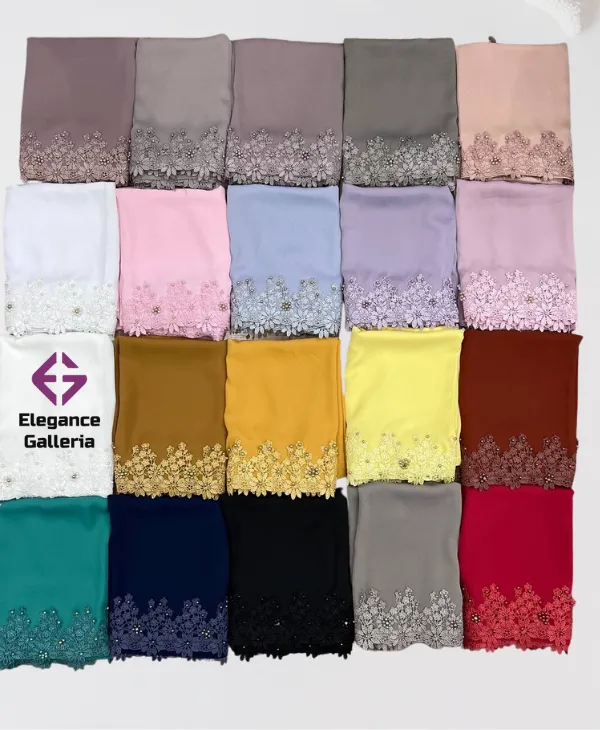 Lace Flower Hijab