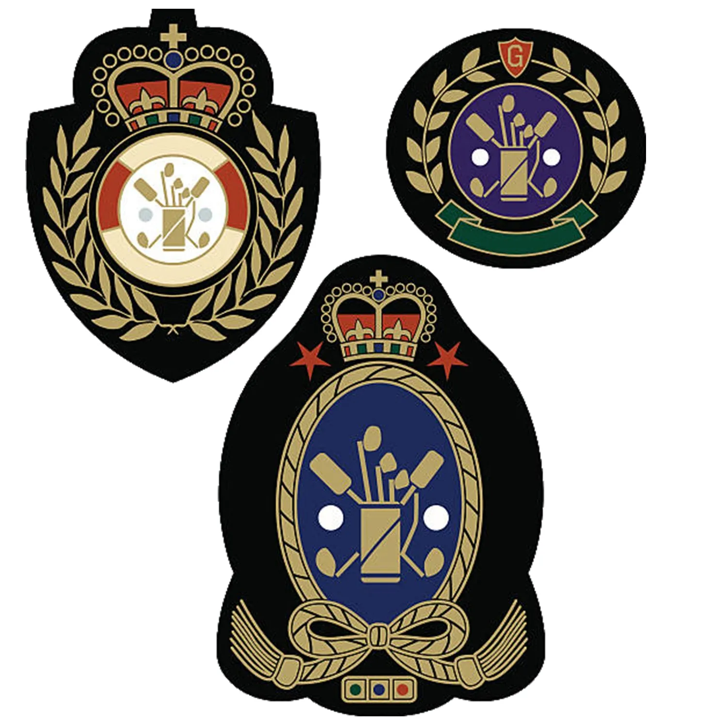 Lazychunks Unique Printed Golf Badge Patches | New Clothing Accessories for Enhance The Beauty Like Royal Look of T-Shirt,Jackets,Bags,Caps,etc.